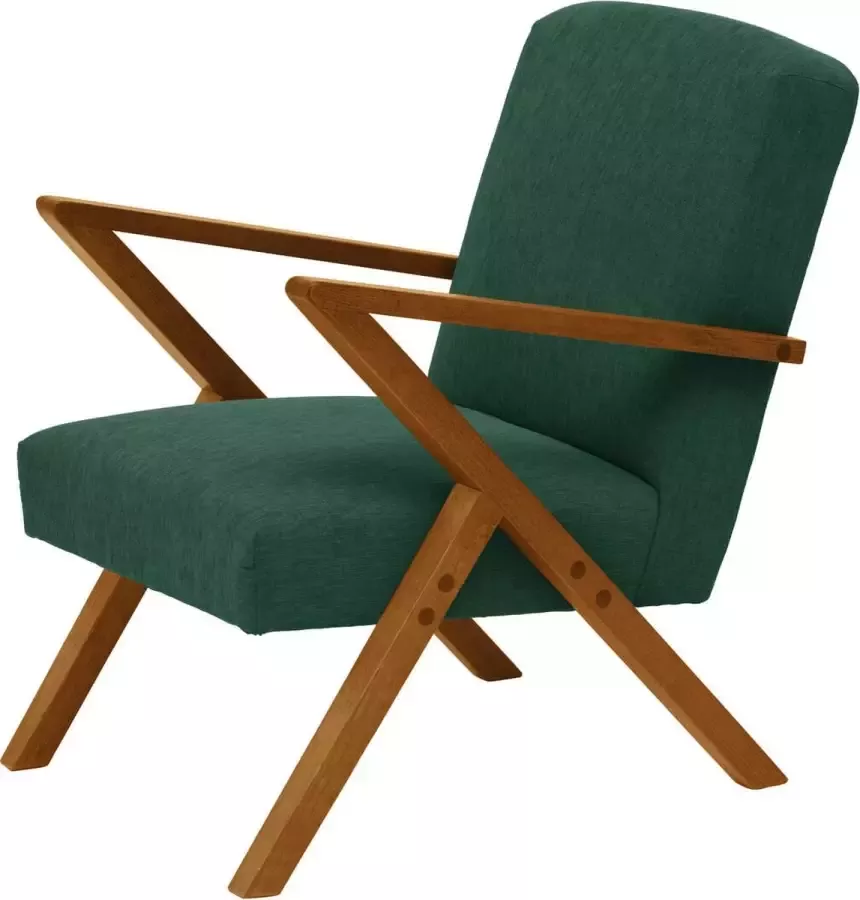 Sternzeit-design Sternzeit fauteuil Retrostar stof NewLife groen