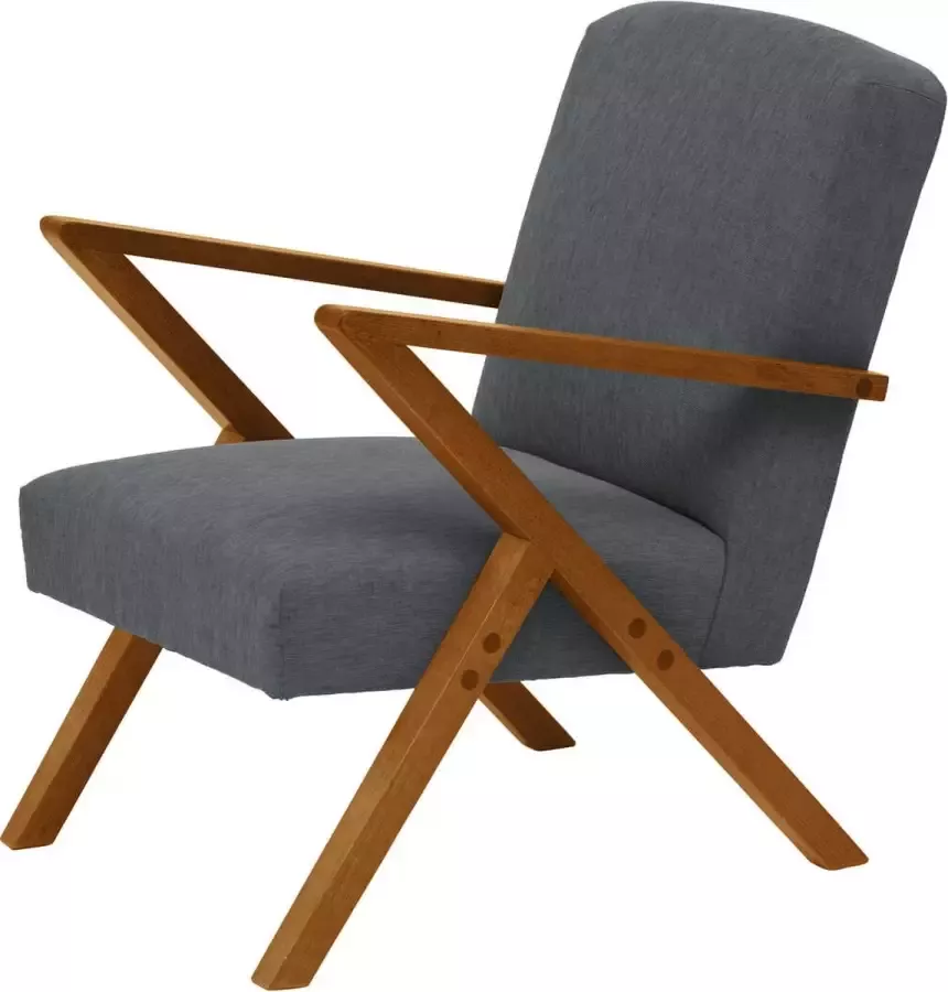 Sternzeit-design Sternzeit fauteuil Retrostar stof NewLife steen grijs
