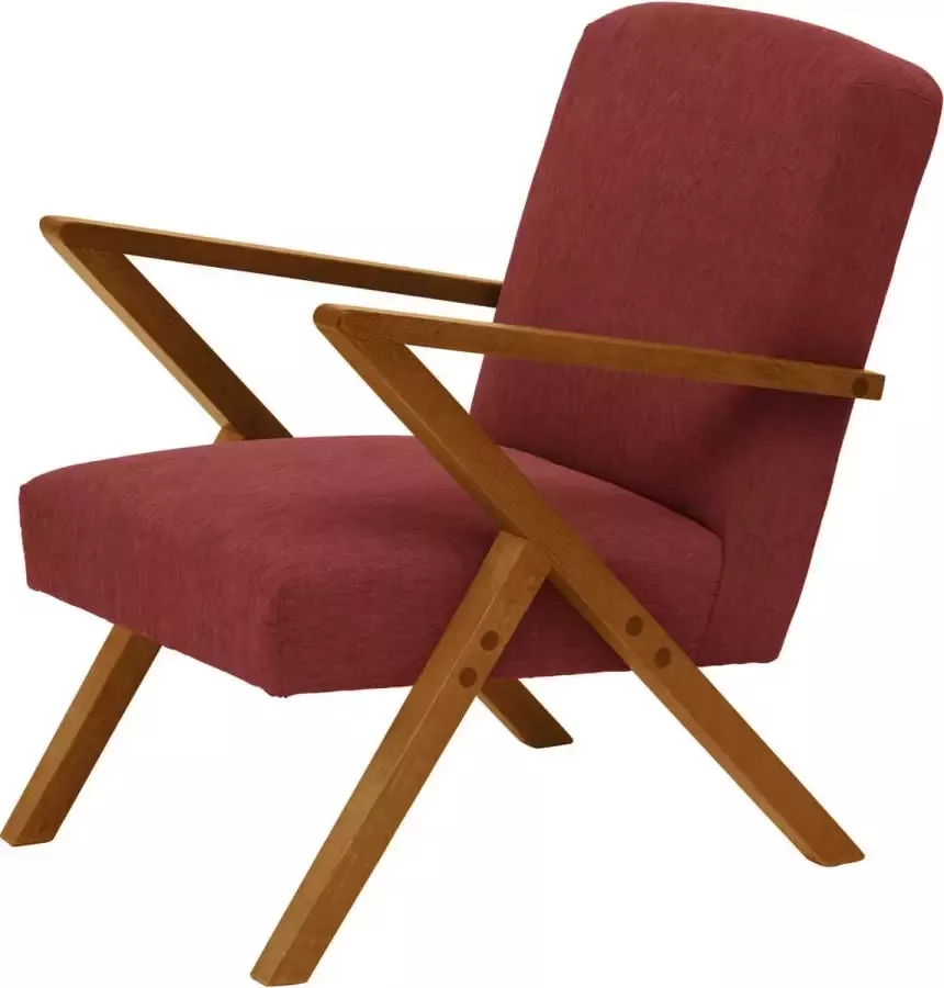 Sternzeit-design Sternzeit fauteuil Retrostar stof NewLife terracotta