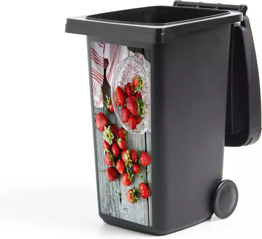 StickerSnake Container sticker Aardbei Glas Tafel 44x98 cm Kliko sticker