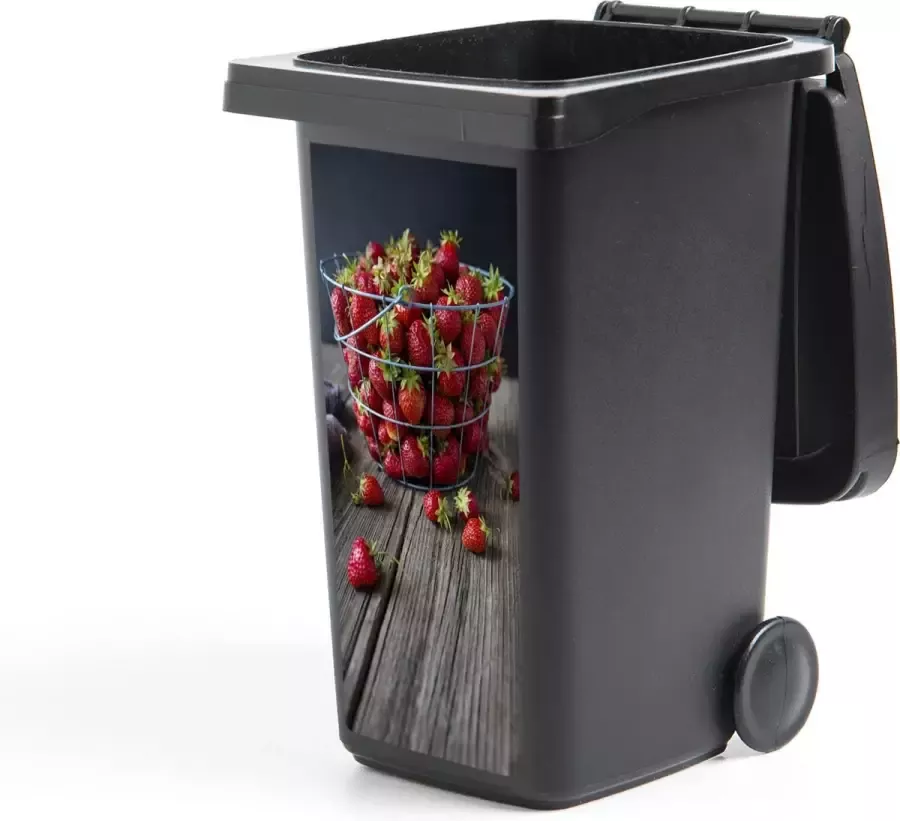 StickerSnake Container sticker Aardbei Mand Tafel 44x98 cm Kliko sticker