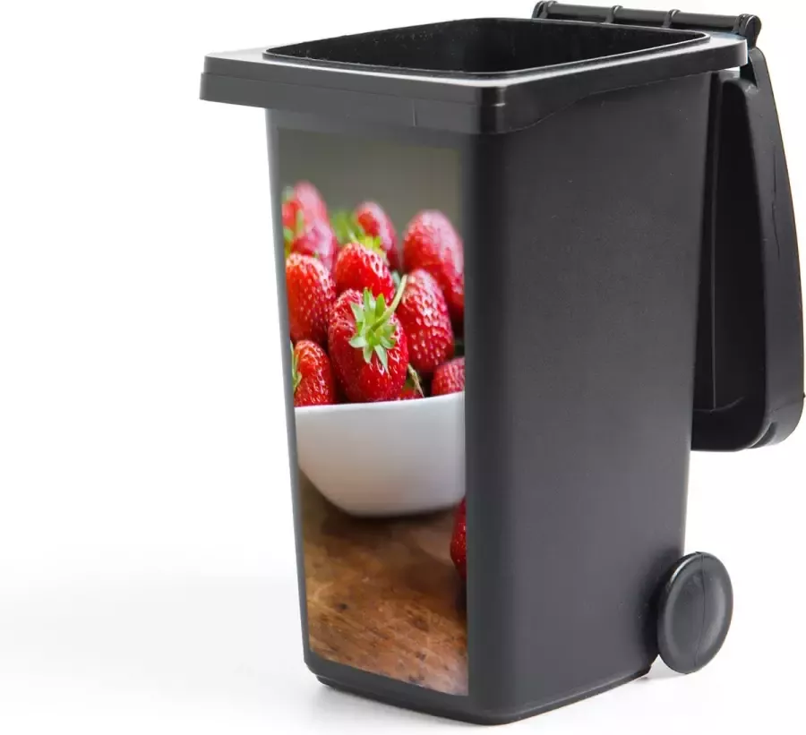 StickerSnake Container sticker Aardbei Tafel Kom 38x80 cm Kliko sticker