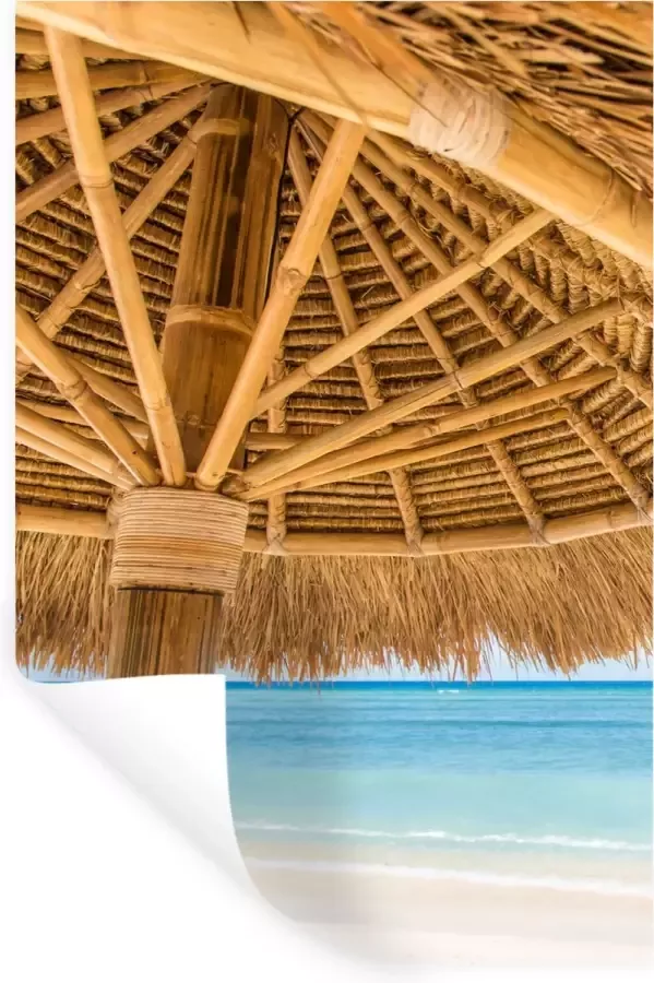 StickerSnake Muurstickers Sticker Folie Parasol Strand Zee Tropisch 20x30 cm Plakfolie Muurstickers Kinderkamer Zelfklevend Behang Zelfklevend behangpapier Stickerfolie