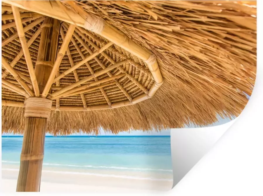StickerSnake Muurstickers Sticker Folie Parasol Strand Zee Tropisch 40x30 cm Plakfolie Muurstickers Kinderkamer Zelfklevend Behang Zelfklevend behangpapier Stickerfolie