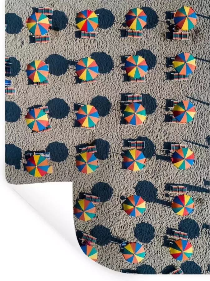 StickerSnake Muurstickers Sticker Folie Parasol Strand Zomer 90x120 cm Plakfolie Muurstickers Kinderkamer Zelfklevend Behang Zelfklevend behangpapier Stickerfolie