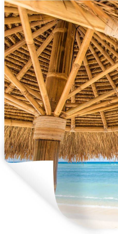 StickerSnake Muurstickers Sticker Folie Parasol Strand Zee Tropisch 80x160 cm Plakfolie Muurstickers Kinderkamer Zelfklevend Behang Zelfklevend behangpapier Stickerfolie