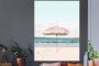 StickerSnake Muurstickers Sticker Folie Parasol Strand Zee Wolken 160x120 cm Plakfolie Muurstickers Kinderkamer Zelfklevend Behang XXL Zelfklevend behangpapier Stickerfolie - Thumbnail 3