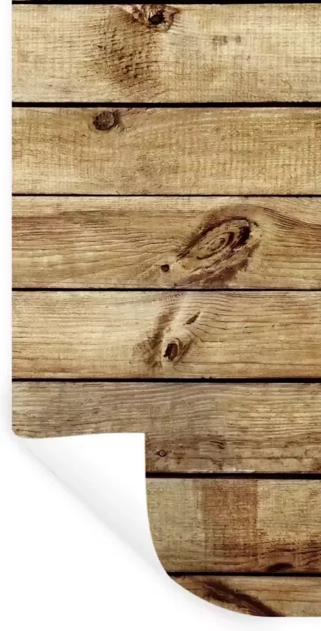 StickerSnake Muurstickers Wandplank Hout Vintage 60x120 cm Plakfolie