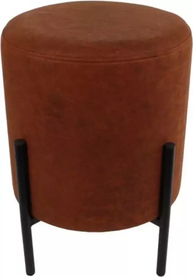 Stijl aan Huis Poef PU leer Ø30x42cm