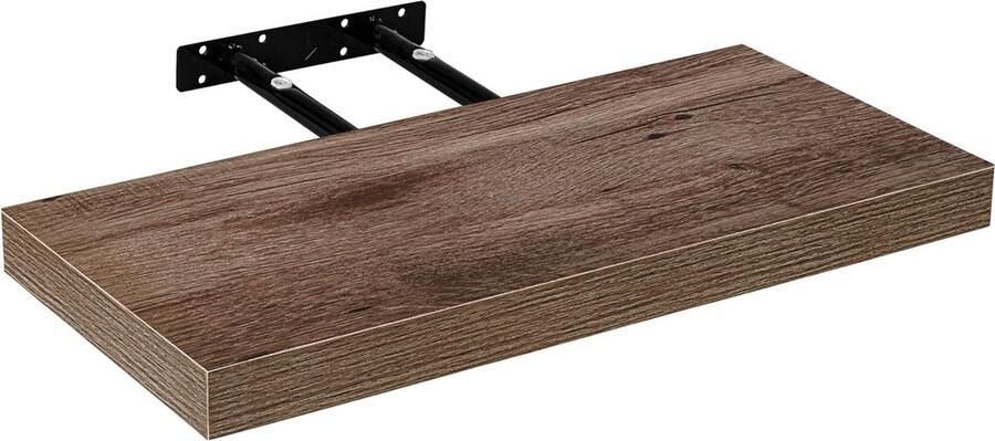 Stilista Wandplank Zwevend Wand Plank Trendy Design MDF 100 x 23 5 x 3 8 cm Licht Hout Rustiek