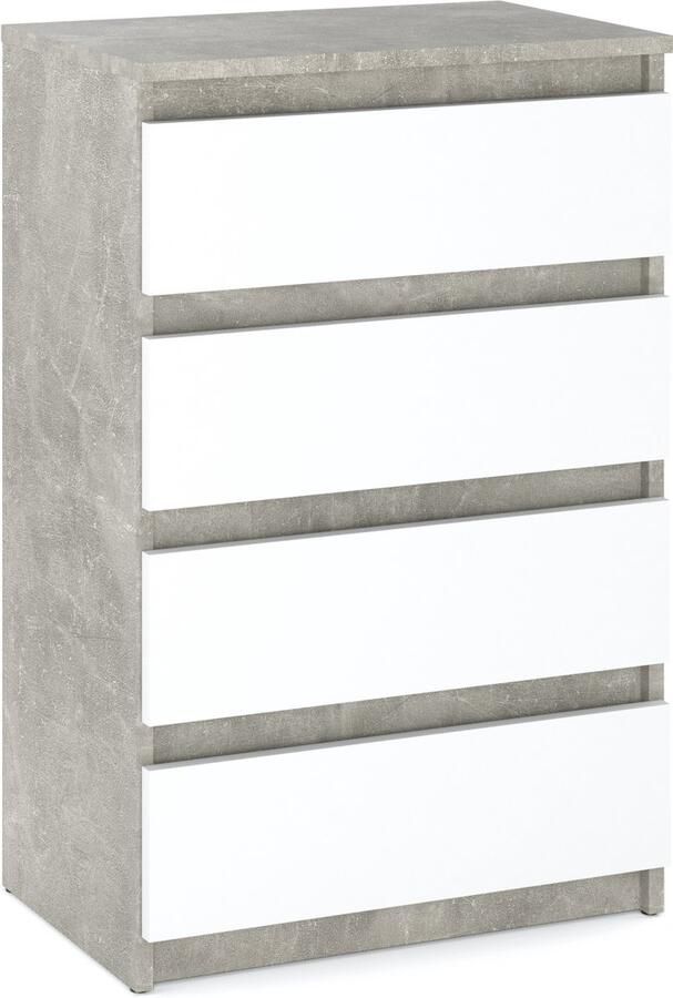 Stiv-Meble Ladekast Betonwit Mat 60 CM TV-meubel voor Woonkamer Slaapkamer