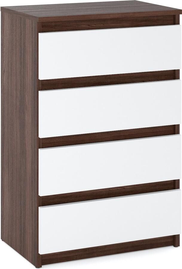 Stiv-Meble Ladekast Wenge Wit 60 CM TV-kast Woonkamer Slaapkamermeubels