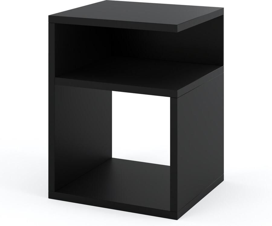 Stiv-Meble Modern zwart nachtkastje voor in de slaapkamer