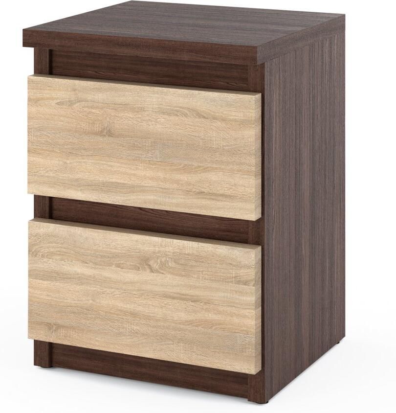 Stiv-Meble Nachtkastje 30 CM Wenge Sonoma Eiken 2S Nachtkastje Voor Slaapkamer Nakastlik