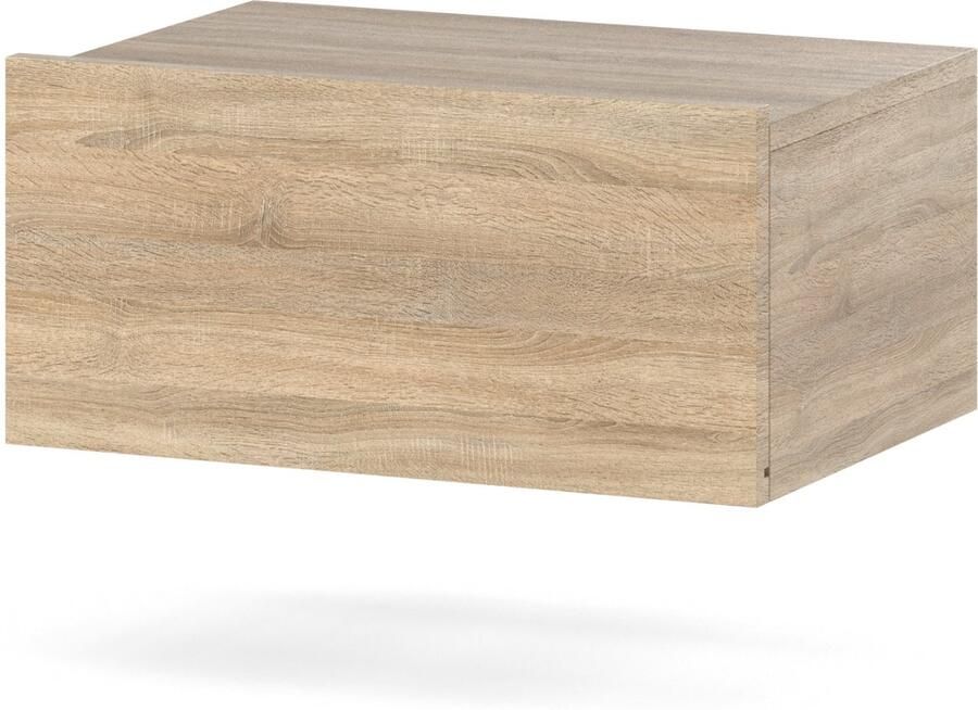 Stiv-Meble Nachtkastje Hangend Sonoma Eiken 45 CM 1S Nachtkastje Slaapkamermeubels