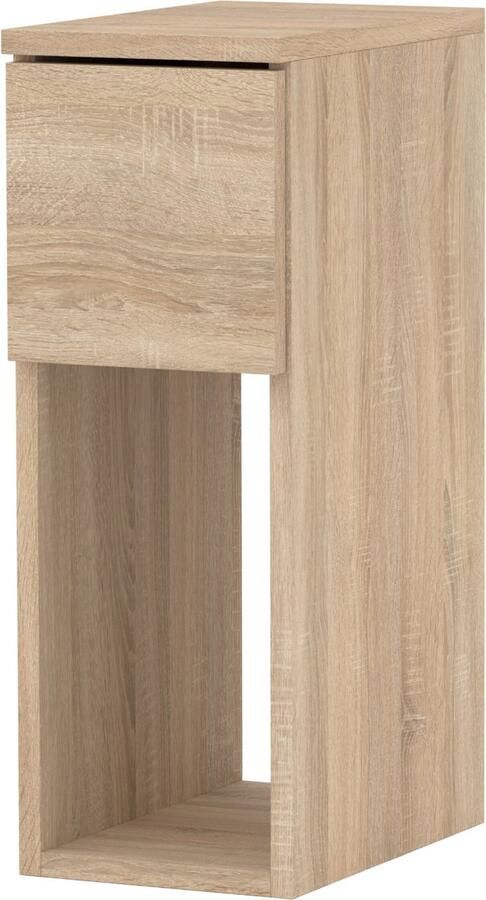 Stiv-Meble NACHTKASTJE SONOMA EIKEN SMAL 20 CM NACHTKASTJE MET 1 LADE VOOR SLAAPKAMER