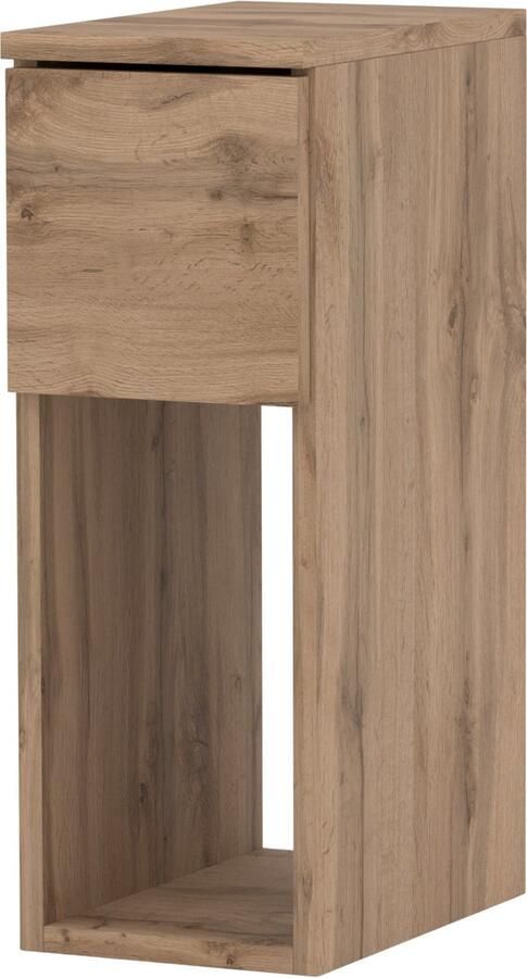 Stiv-Meble SMALLE NACHTKAST EIKEN WOTAN 20 CM NACHTKASTJE MET LADE VOOR VILLA SLAAPKAMER