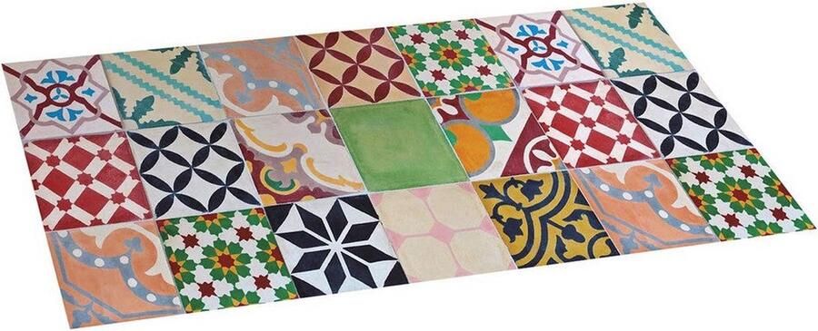 Stor Planet Tapijt Multicolour Mozaïek 100 % PVC (50 x 110 cm)