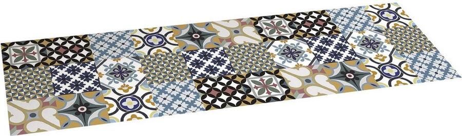 Stor Planet Vinyl tapijt Hydrauliek Blauw 100 % PVC (60 x 200 cm)