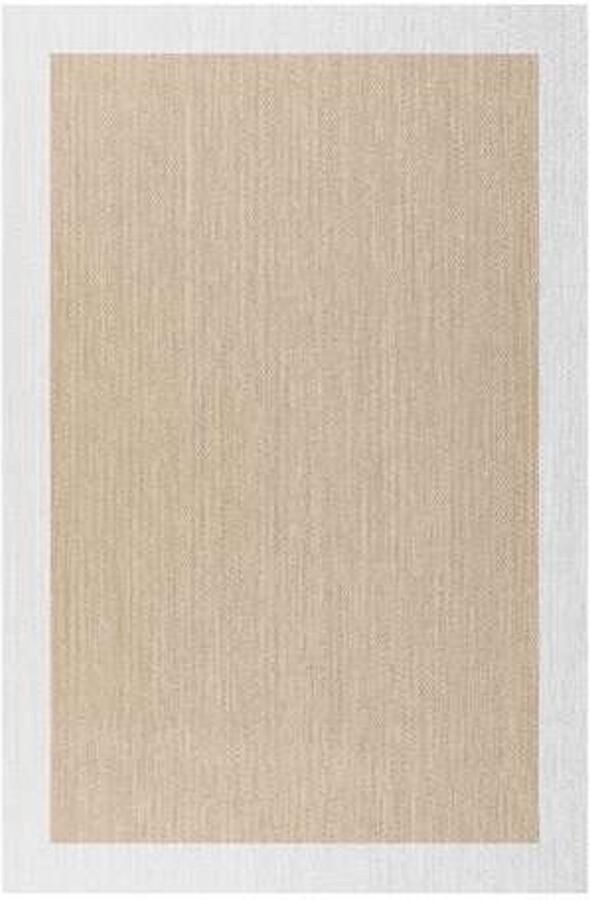 Storesdeco Premium vinyl vloerkleed wasbaar antislip en slijtvast – Beige-Wit 200x290 cm