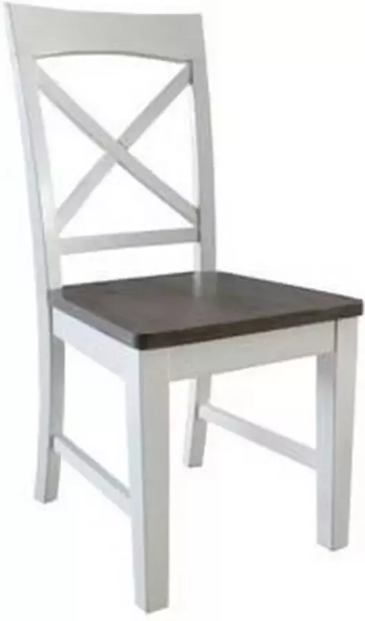 Storm Eetkamerstoelen Set van 2 Albion wit by Hout Stoel Makkelijk te reinigen