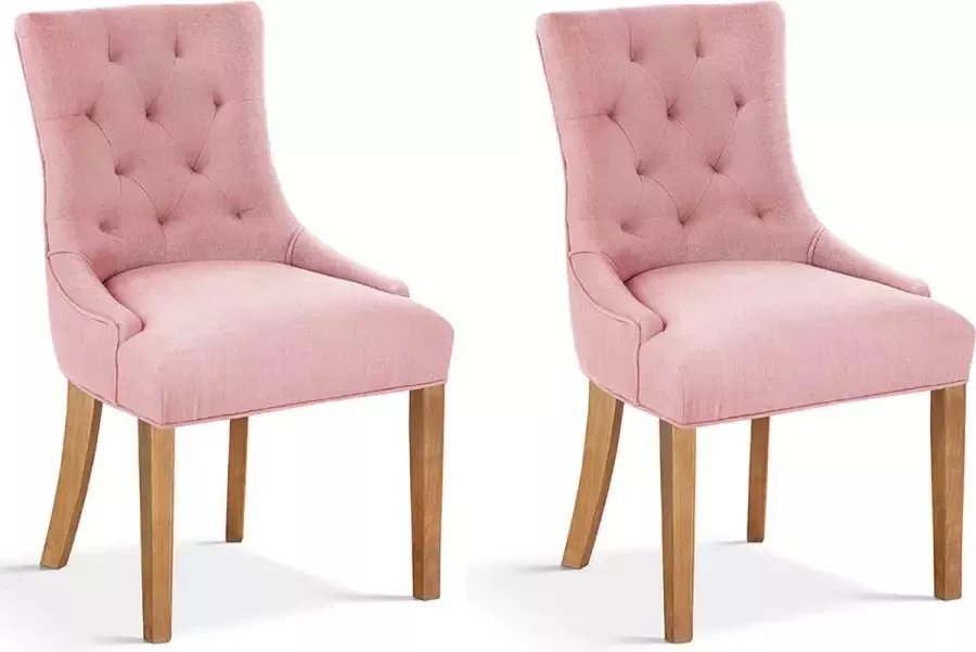 Stozy Dallas Eetkamerstoel 2 Stuks Roze