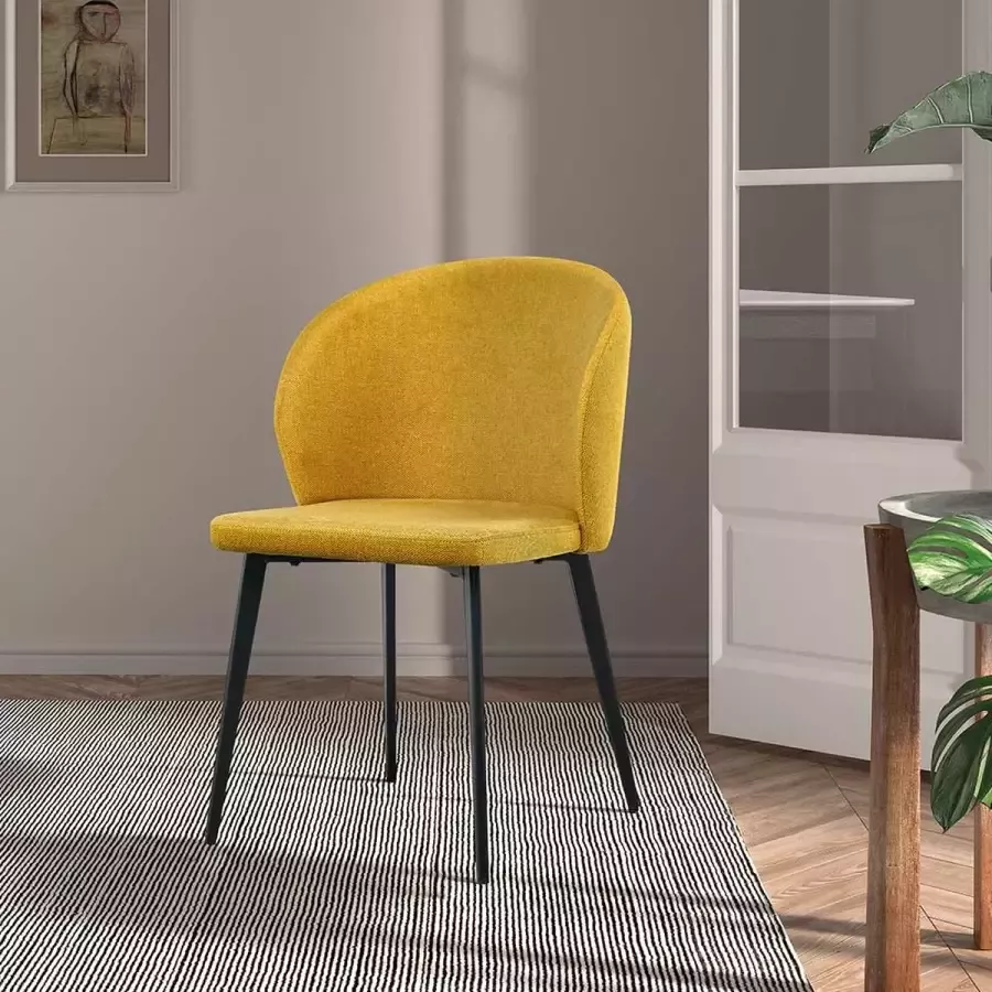 Stozy Eetkamerstoel Kamala Geel