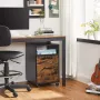 STRAK Meubelen Ladeblok Archiefkast Kantoorkast Kantoorlade Vintage bruin Zwart - Thumbnail 2