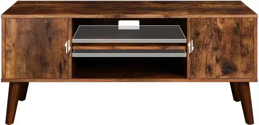 STRAK Meubelen Retro TV-Lowboard Salontafel Tv-Meubel Houtlook