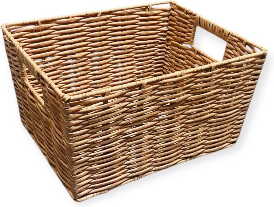 Studio Lisette Opbergmand luiertafel naturel Kast organizer Voor badkamer kinderkamer en woonkamer Klein 9L 29x22 5x15cm SL5801