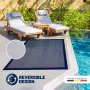 Studio M Luxe Buitenkleed – HARMONY – Dubbelzijdig Vloerkleed Buiten – Buitentapijt 120x160 cm – Donkerblauw – Tuintapijt met Omkeerbaar Design 100% gemaakt in België - Thumbnail 1