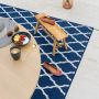 Studio M Luxe Buitenkleed – PERSIAN – Dubbelzijdig Vloerkleed Buiten – Buitentapijt 120x160 cm – Donkerblauw – Tuintapijt met Omkeerbaar Design 100% gemaakt in België - Thumbnail 3
