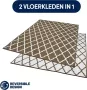 Studio M Luxe Buitenkleed – PERSIAN – Dubbelzijdig Vloerkleed Buiten – Buitentapijt 190x280 cm – Beige Bruin – Tuintapijt met Omkeerbaar Design 100% gemaakt in België - Thumbnail 4