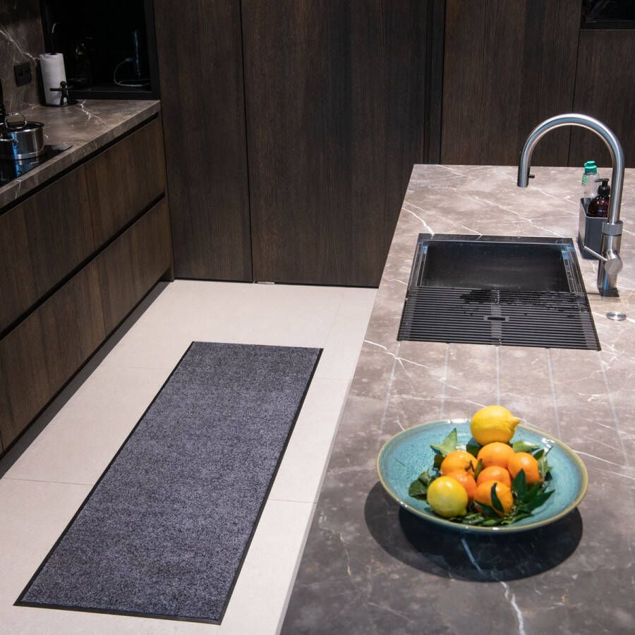 Studio M Virusreducerende Keukenmat Keukenloper HYGIENE PRO Keukentapijt 60X160 cm Grijs Loper Tapijt Loper Gang Loper Vloerkleed Verschillende Afmetingen