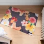 Studio M Vloerkleed NEWMOJI Vloerkleed kinderkamer 60X90 cm Tapijt kinderkamer Kindertapijt Speelkleed Speelmat Vloerkleed Dieren Giraf turquoise roze Voor jongens en meisjes - Thumbnail 1