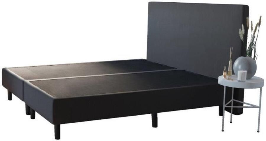 Studio Boxspring Pieter met geïntegreerde topper 140x200 cm Zwart