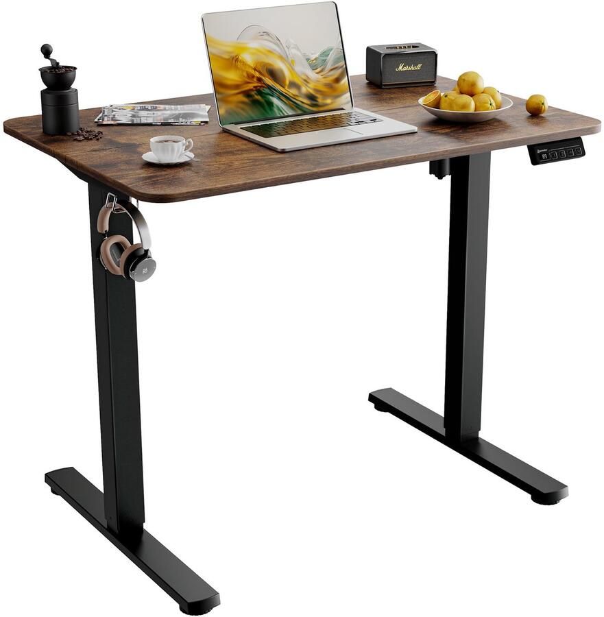 Stunq Elektrisch verstelbaar bureau met geheugenfunctie voor ergonomisch werken thuis 43 x 95 x 15 cm
