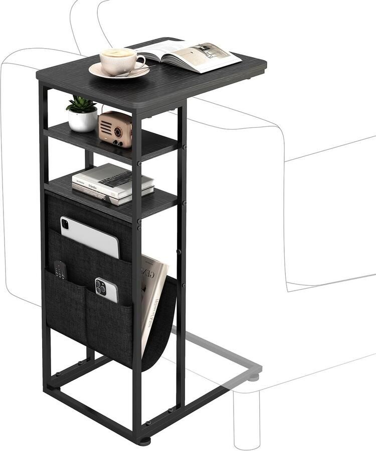 Stunq Moderne en veelzijdige bijzettafel met opbergruimte voor woonkamer en slaapkamer