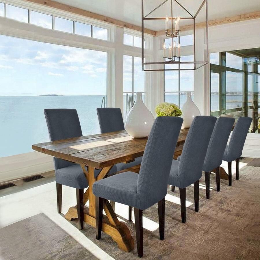 Stunq Set van 4 elastische stoelhoezen voor veelzijdig gebruik in huis en evenementen