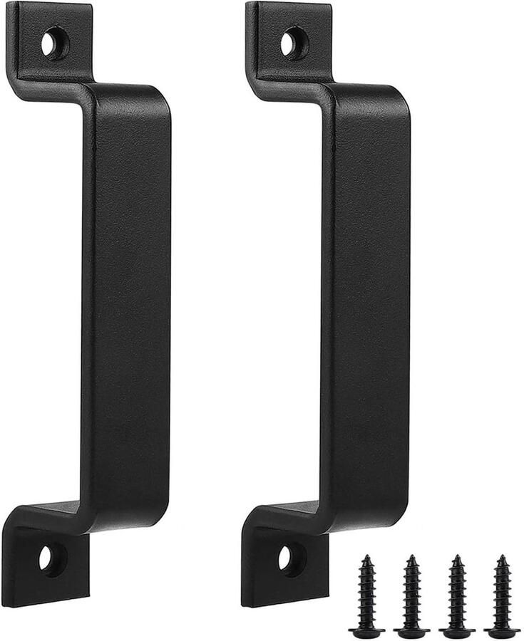 Stunq Set van twee robuuste zwarte handgrepen voor schuifdeuren en kasten