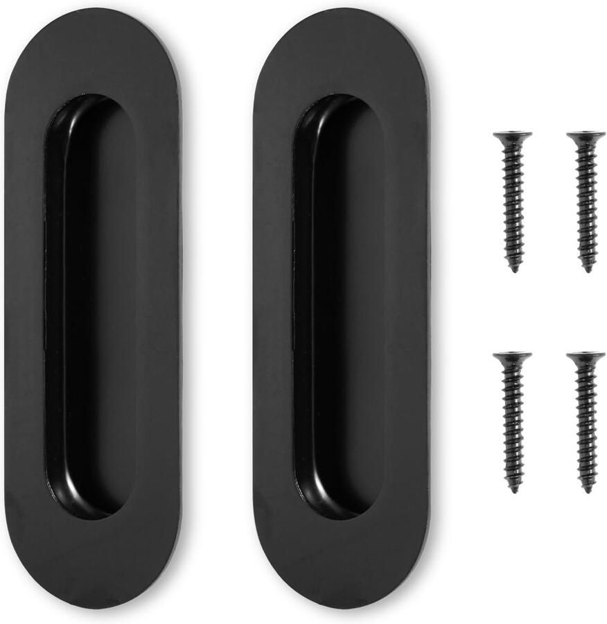 Stunq Set van twee stijlvolle ovale handgrepen voor schuifdeuren en kasten