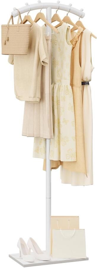 Stunq Vrijstaand T-vormig kledingrek van metaal voor kleding en accessoires