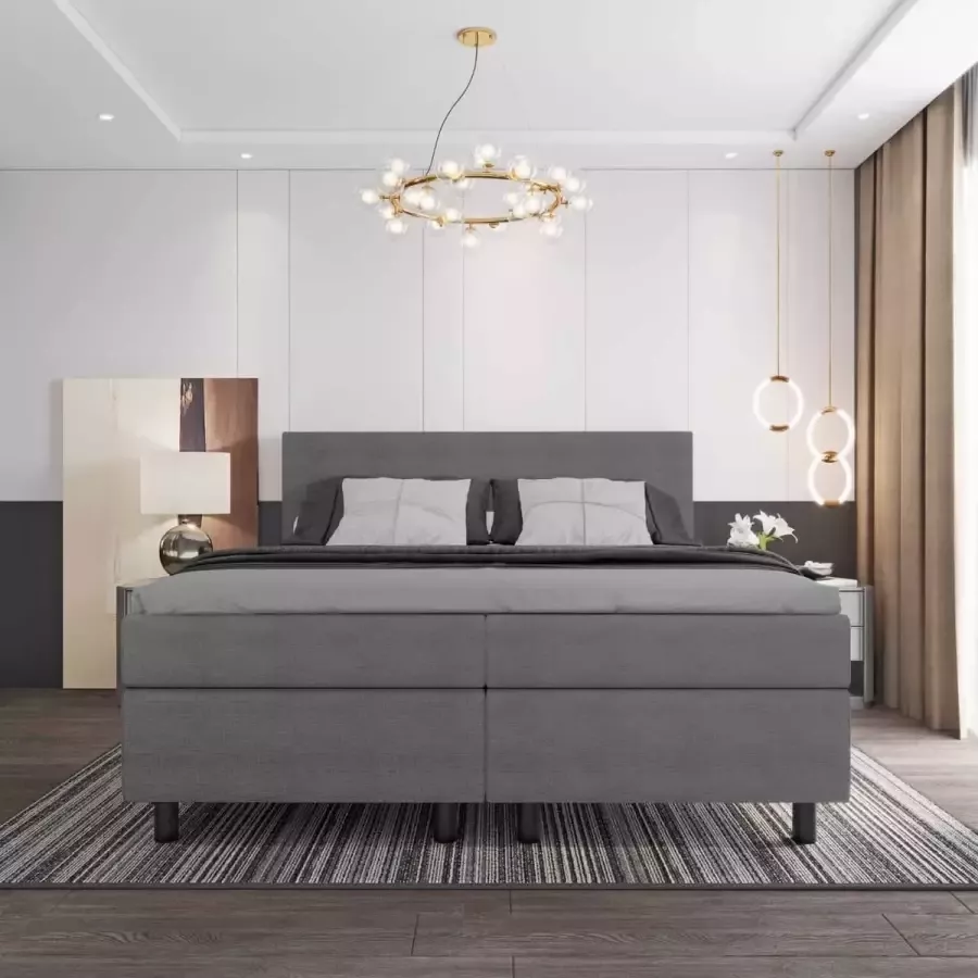 Stuntbed.nl Boxspring 160x200 2-Persoons Boxspring Delta Plus Zwart