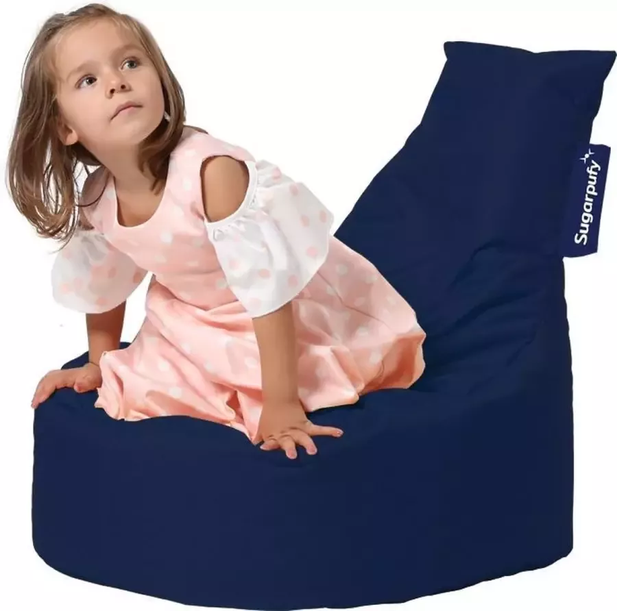 Sugarpufy Gamer Zitzak Kids Waterafstotend Donker Blauw