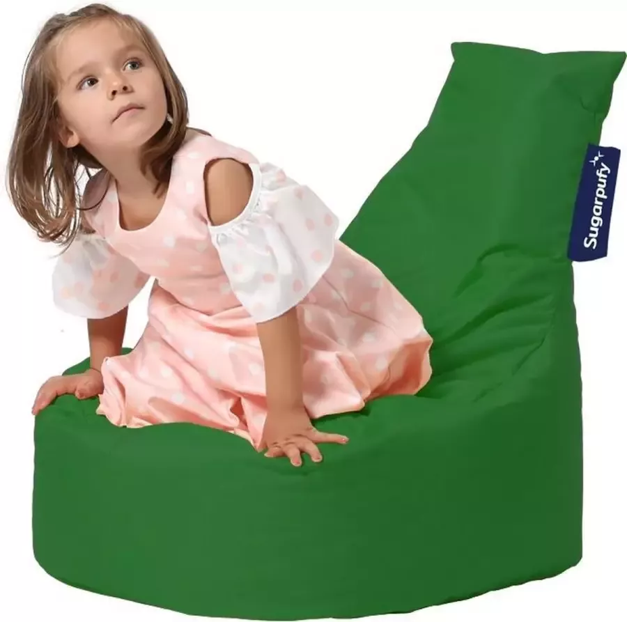 Casacomfy Sugarpufy Gamer Zitzak Kids Waterafstotend Groen
