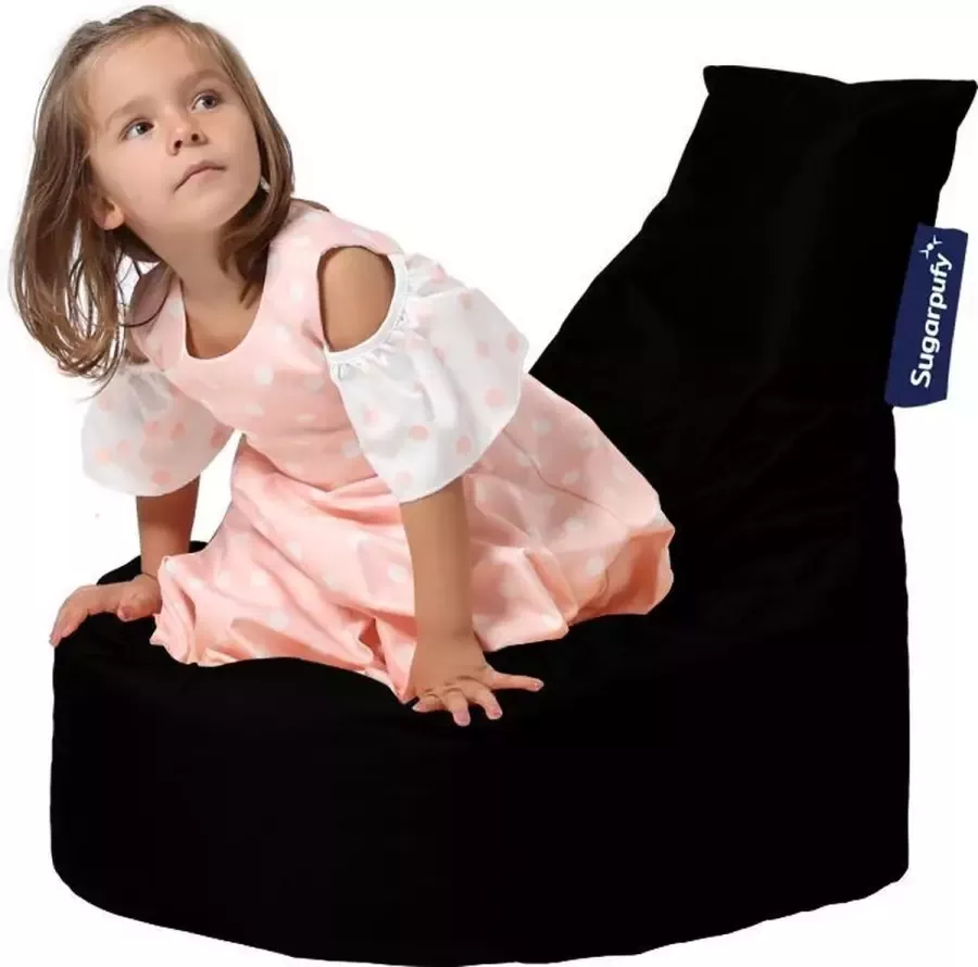 Sugarpufy Gamer Zitzak Kids Waterafstotend Zwart