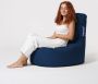 Trendy Home Sugarpufy Gamer Zitzak Teens Waterafstotend Donker Blauw - Thumbnail 3