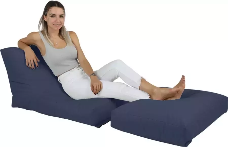 Sugarpufy Modulair Siesta Zitzak Waterafstotend Donker Blauw