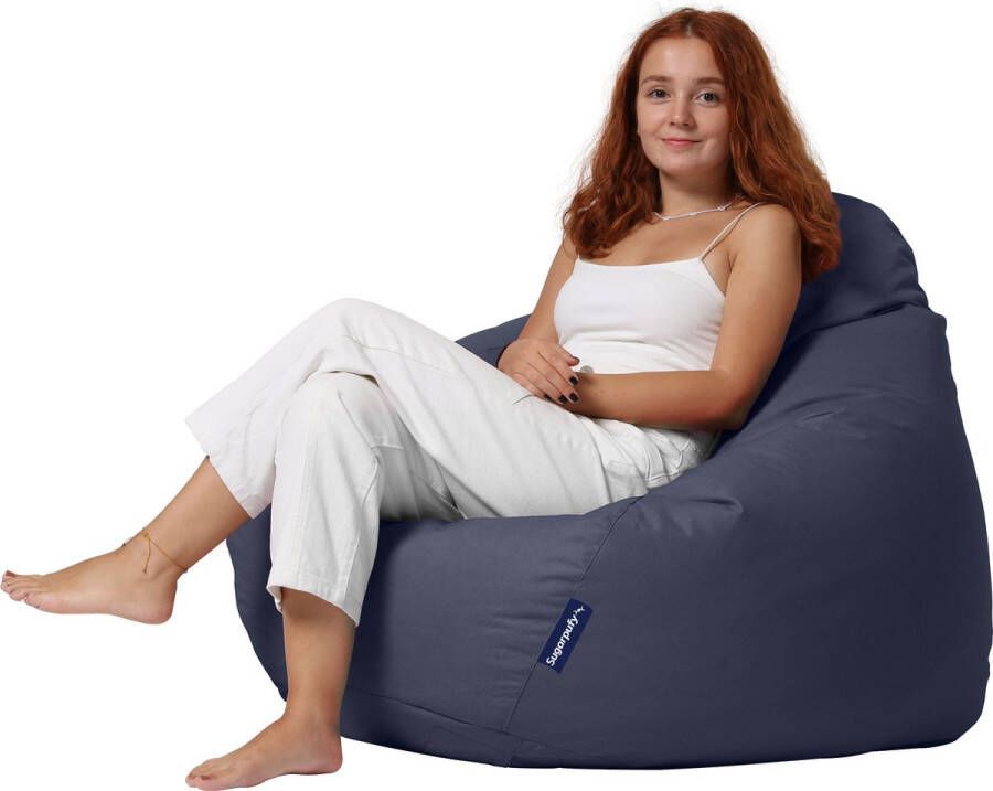 Xoft Living – Zitzak – Premium XXL – Donker Blauw – Waterafstotend - Foto 2