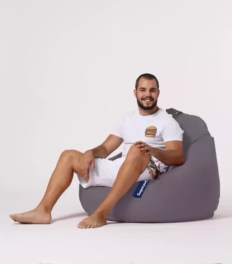 Xoft Living – Zitzak – Premium XXL – Grijs – Waterafstotend - Foto 2